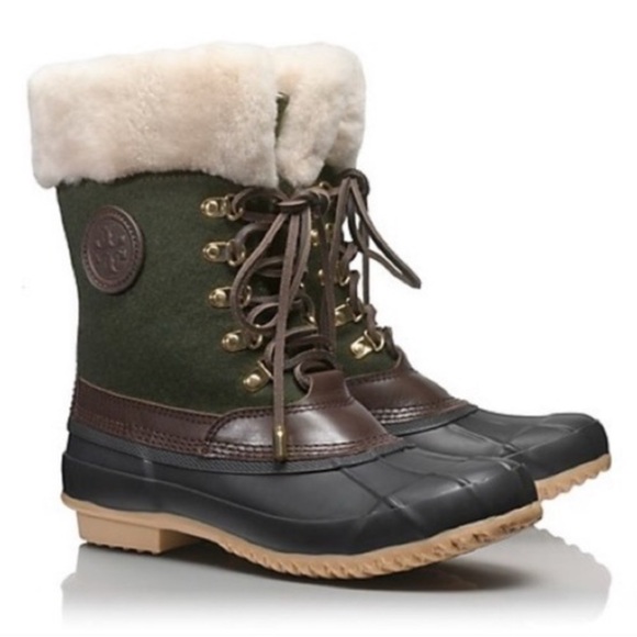 Tory Burch Shoes - Tory Burch Green and Brown Women's Boots